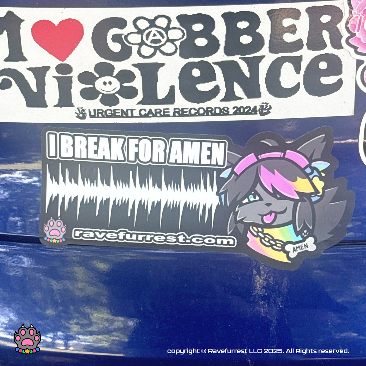 I BREAK FOR AMEN Bumper Sticker