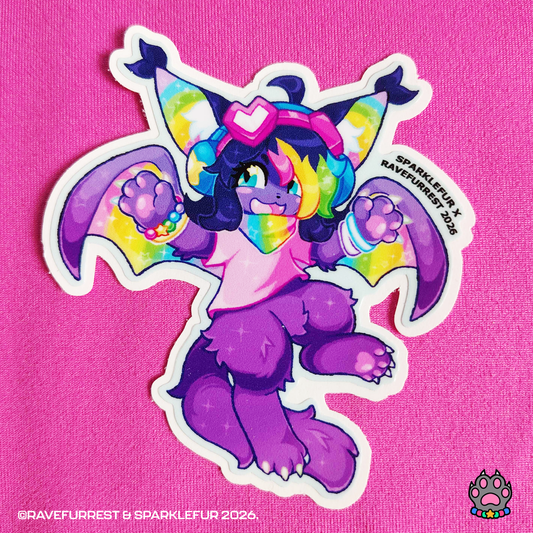 Sparklefur x Ravefurrest 2026 Vinyl Sticker
