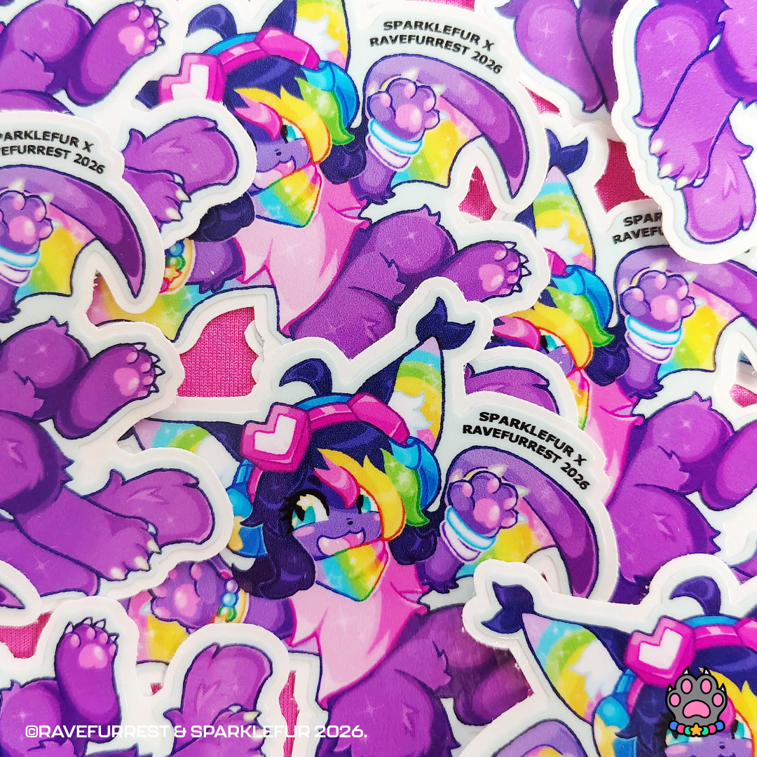 Sparklefur x Ravefurrest 2026 Vinyl Sticker