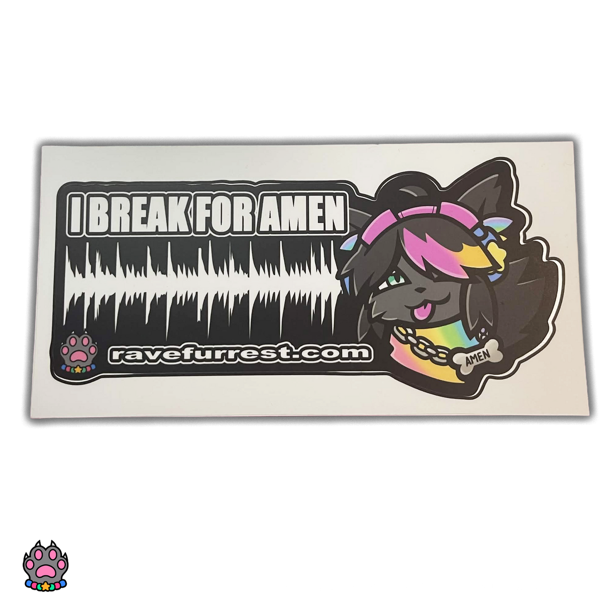 I BREAK FOR AMEN Bumper Sticker