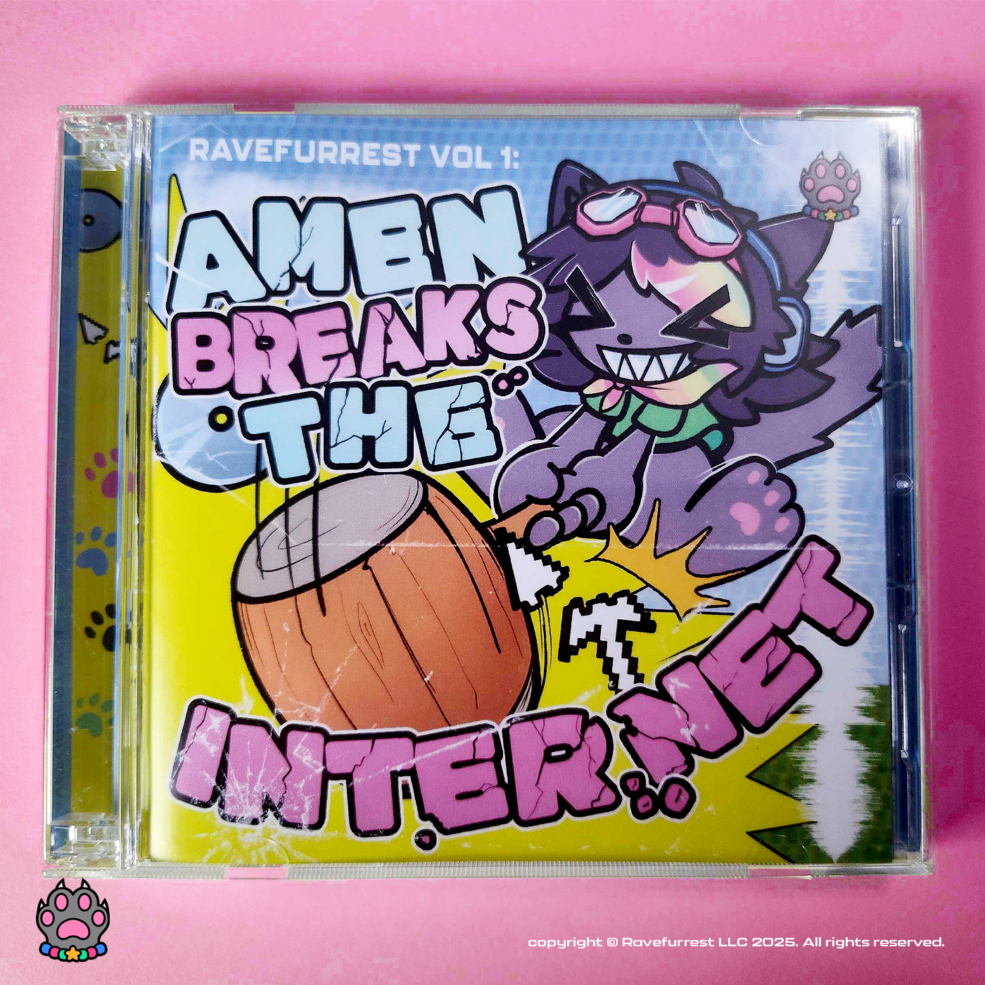 RAVEFURREST VOL 1 - AMEN BREAKS THE INTERNET Compilation CD