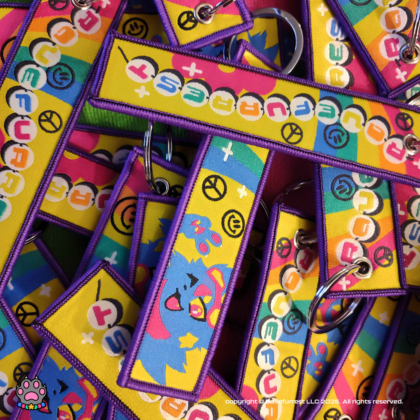 RAVEFURREST Embroidered Keychain
